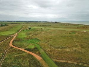 Royal Cinque Ports 9th And 13th Tee Aerial